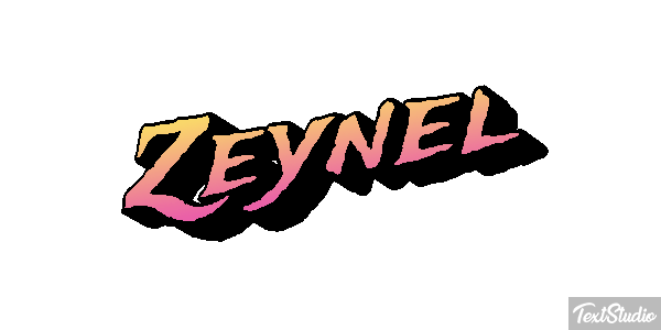 Zeynel Tekst effect