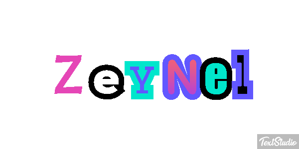 Zeynel Tekst effect