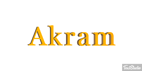 Akram Text effect