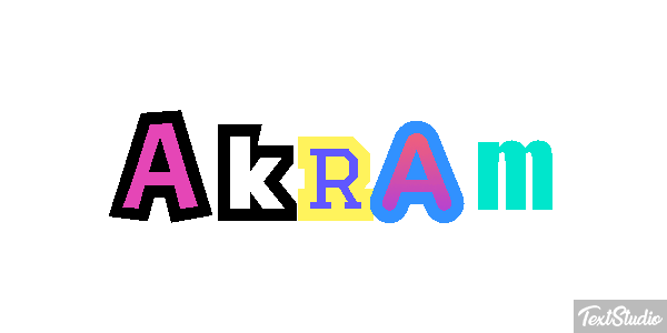 Akram Text effect