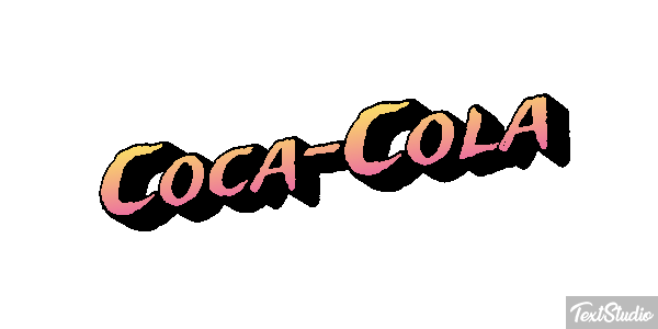 Coca-Cola Text effect