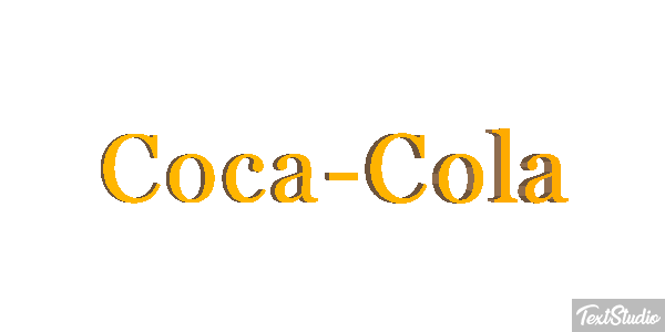 Coca-Cola Text effect