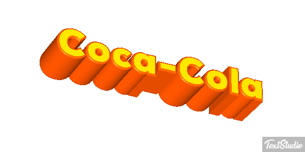 Coca-Cola Text effect