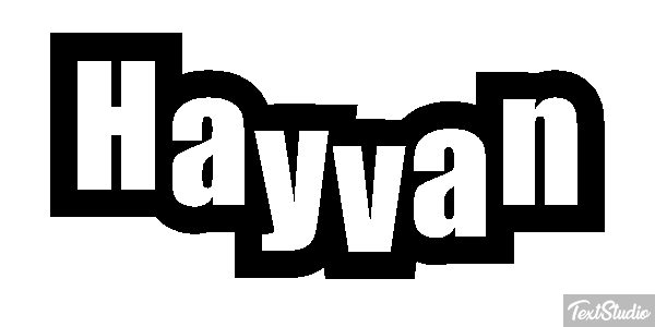 Hayvan テキスト効果
