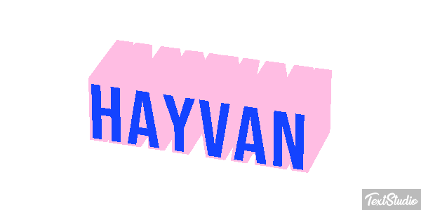 Hayvan テキスト効果