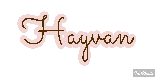 Hayvan テキスト効果