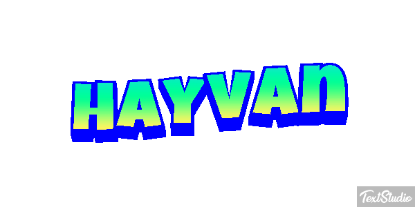 Hayvan テキスト効果