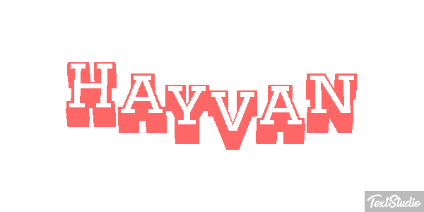 Hayvan テキスト効果