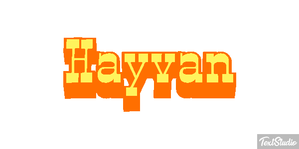 Hayvan テキスト効果