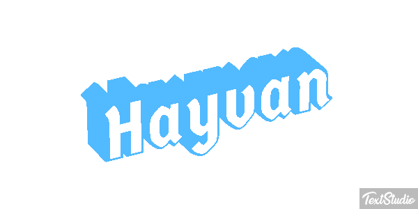 Hayvan テキスト効果