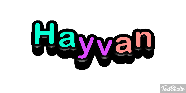 Hayvan テキスト効果