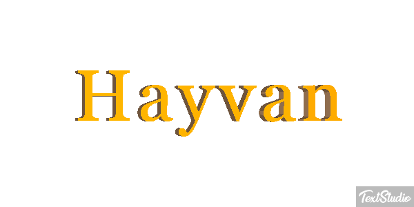 Hayvan テキスト効果