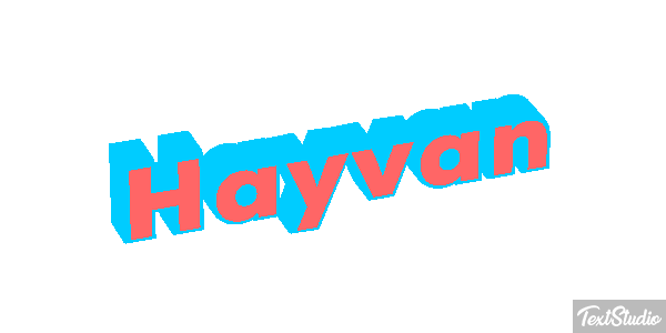 Hayvan テキスト効果