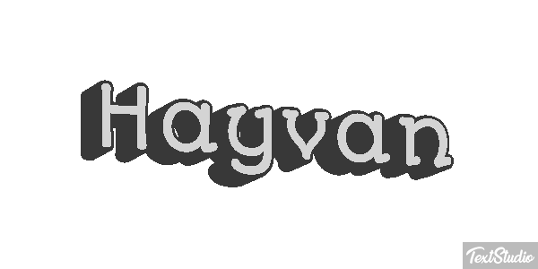 Hayvan テキスト効果