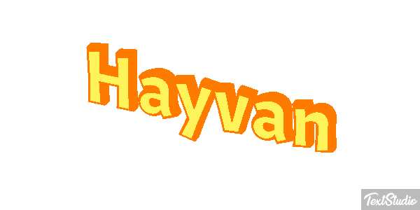 Hayvan テキスト効果
