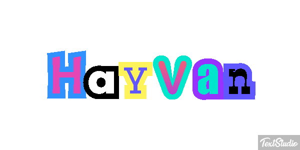 Hayvan テキスト効果