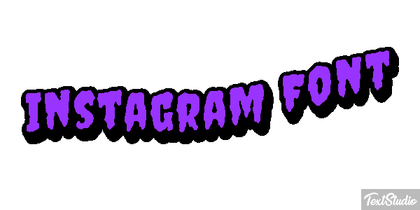 Instagram Font Текстовый эффект
