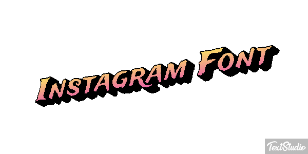 Instagram Font Текстовый эффект