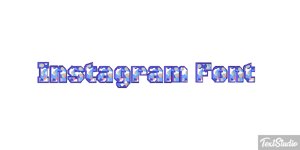Instagram Font Текстовый эффект