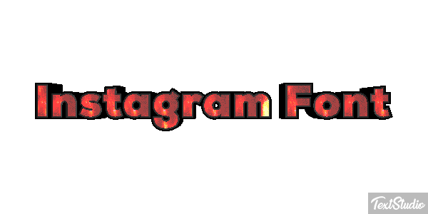 Instagram Font Текстовый эффект