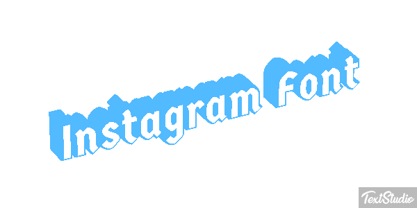 Instagram Font Текстовый эффект