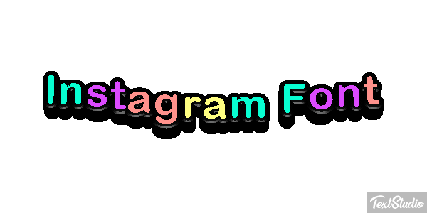 Instagram Font Текстовый эффект