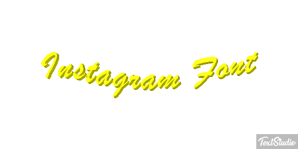 Instagram Font Текстовый эффект