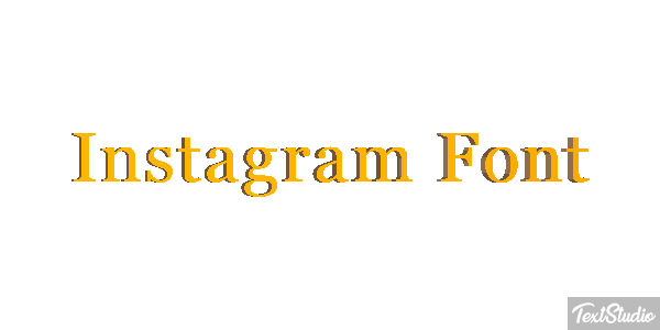 Instagram Font Текстовый эффект