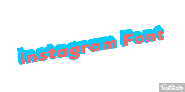 Instagram Font Текстовый эффект