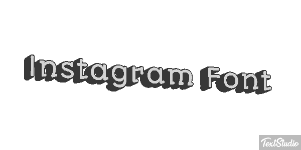 Instagram Font Текстовый эффект
