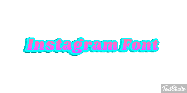 Instagram Font Текстовый эффект