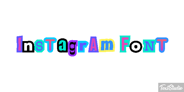Instagram Font Текстовый эффект