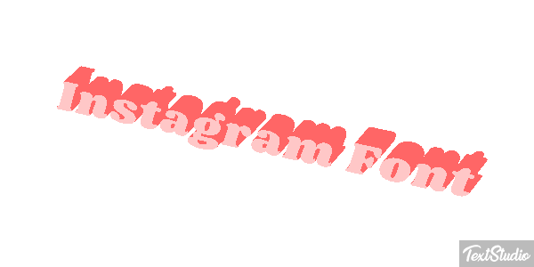 Instagram Font Текстовый эффект