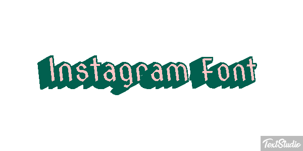Instagram Font Текстовый эффект