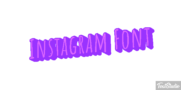 Instagram Font Текстовый эффект