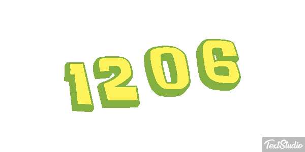 1206 Text effect