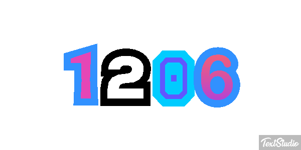 1206 Text effect