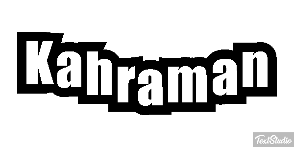 Kahraman Text effect