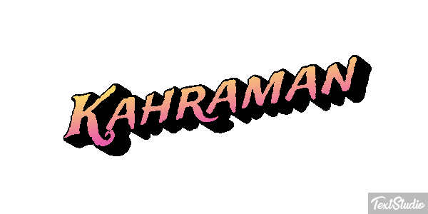 Kahraman Text effect