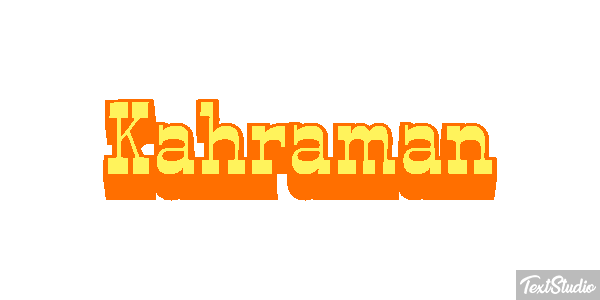 Kahraman Text effect