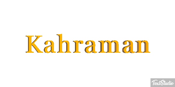 Kahraman Text effect
