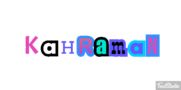 Kahraman Text effect