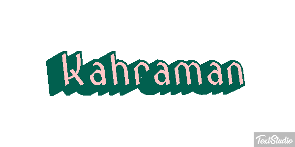 Kahraman Text effect