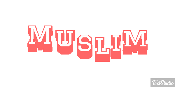 Muslim Text effect
