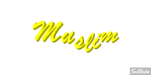 Muslim Text effect