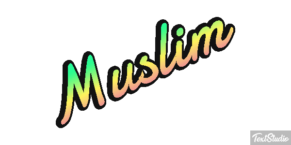 Muslim Text effect