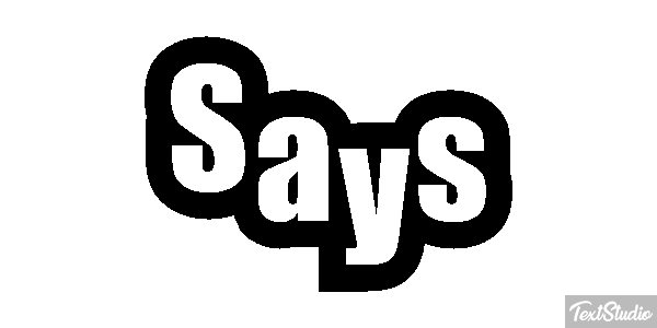 Says Tekst effect