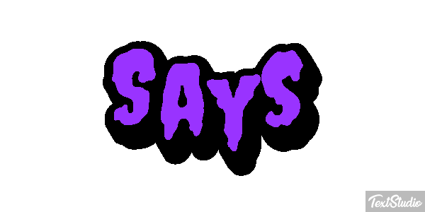 Says Tekst effect