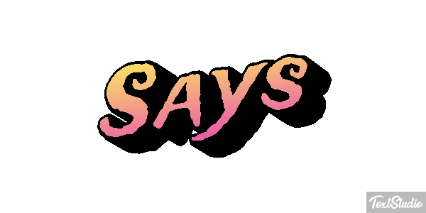 Says Tekst effect