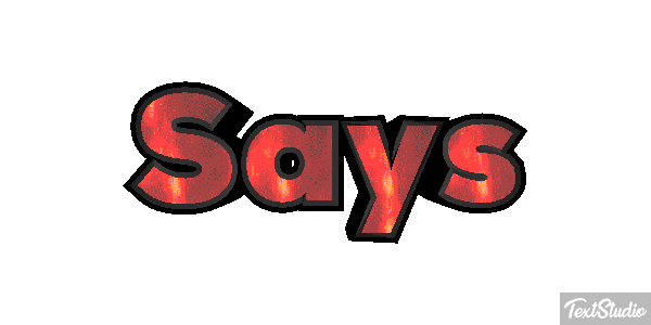 Says Tekst effect
